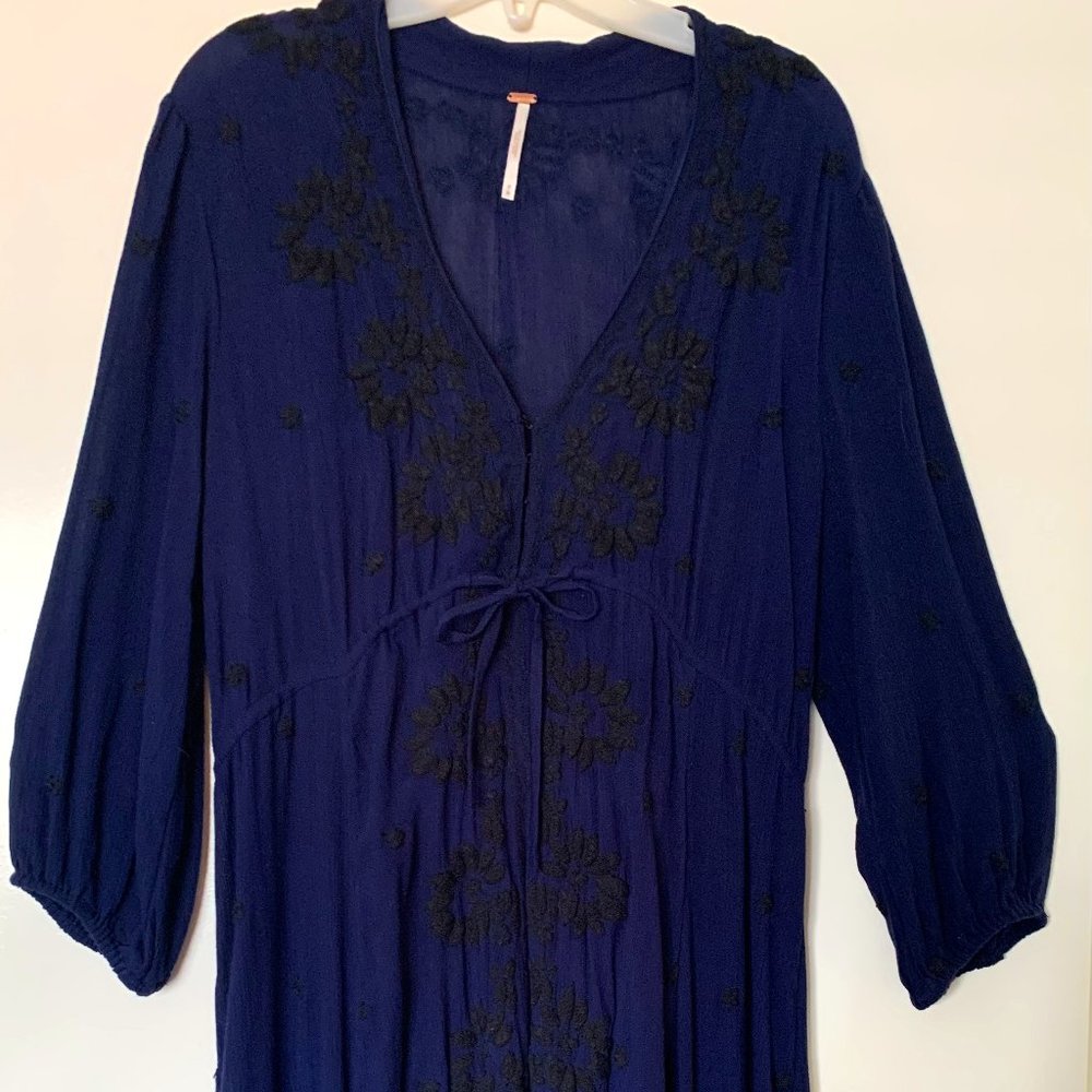 Dark blue maxi dress